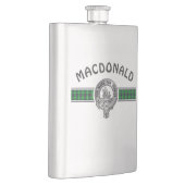 Clan MacDonald (Edit) Wappen & Tartan Flachmann (Rechts)
