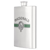 Clan MacDonald (Edit) Wappen & Tartan Flachmann (Links)