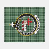 Clan MacDonald Lord of the Isles Junting Macdonald Fleecedecke (Vorderseite (Horizontal))