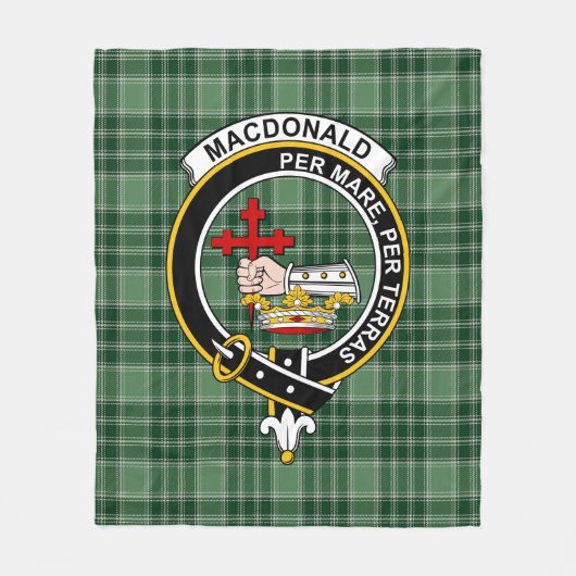 Clan MacDonald Lord of the Isles Junting Macdonald Fleecedecke (Vorderseite)