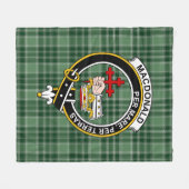 Clan MacDonald Lord of the Isles Junting Macdonald Fleecedecke (Vorderseite (Horizontal))