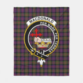 Clan MacDonald Modern Macdonalds von Donald Tartan Fleecedecke (Vorderseite)