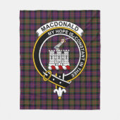 Clan MacDonald Modern Macdonalds von Ranald Tartan Fleecedecke (Vorderseite)