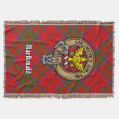 Clan MacDonald of Keppoch Crest over Tartan Decke (Vorderseite)