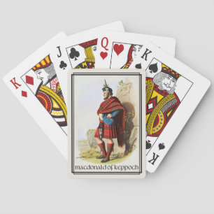 Clan MacDonald of Keppoch Klassisches Schottland Spielkarten