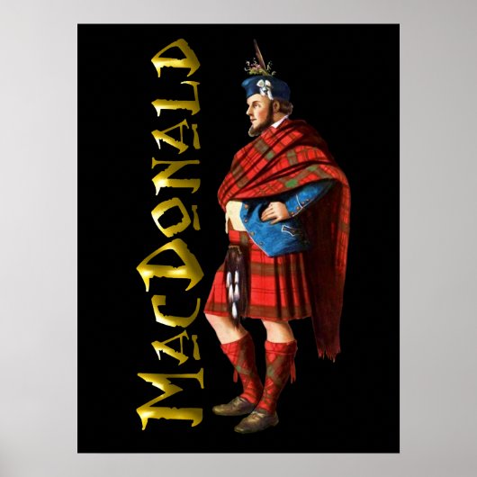 Clan MacDonald Scottish Highland Dream Poster (Vorne)