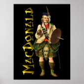 Clan MacDonald Scottish Highland Dream Poster (Vorne)