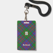 Clan MacDonald Tartan Abzeichen Ausweis (Vorderseite mit Lanyard)