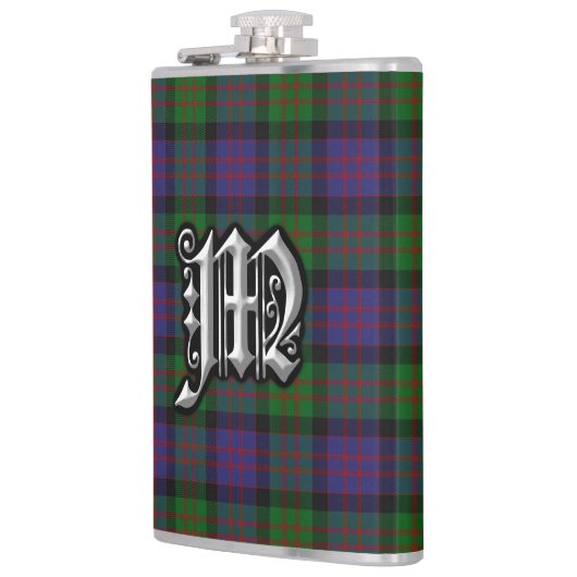 Clan MacDonald Tartan-alte Schottland-Flasche Flachmann (Links)