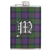 Clan MacDonald Tartan-alte Schottland-Flasche Flachmann (Vorderseite)