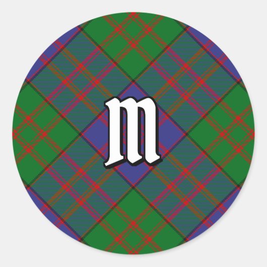 Clan MacDonald Tartan Classic Round Sticker (Vorderseite)
