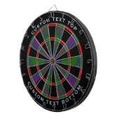 Clan MacDonald Tartan Dart Board Dartscheibe (Vorderseite rechts)