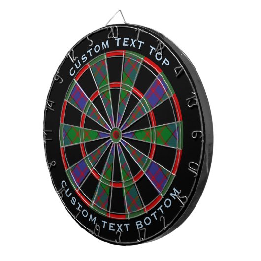 Clan MacDonald Tartan Dart Board Dartscheibe (Vorderseite rechts)