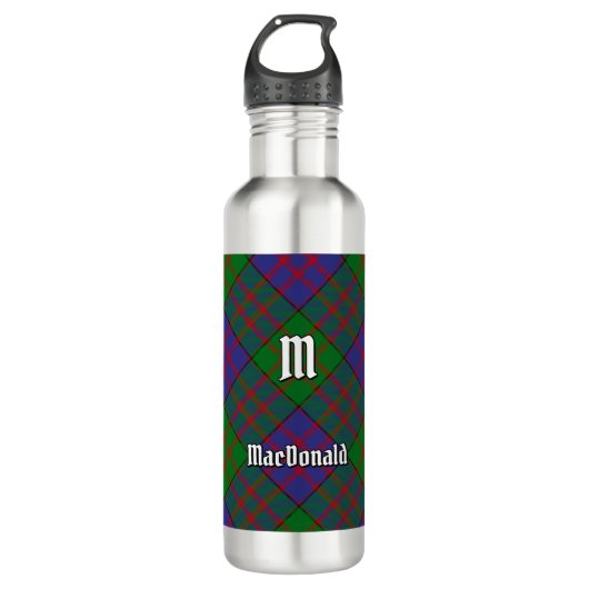 Clan MacDonald Tartan Edelstahlflasche (Vorderseite)