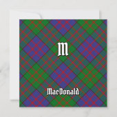Clan MacDonald Tartan Einladung (Vorderseite)