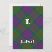 Clan MacDonald Tartan Einladung (Vorderseite)