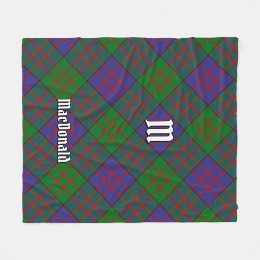 Clan MacDonald Tartan Fleece Blanket (Vorderseite (Horizontal))