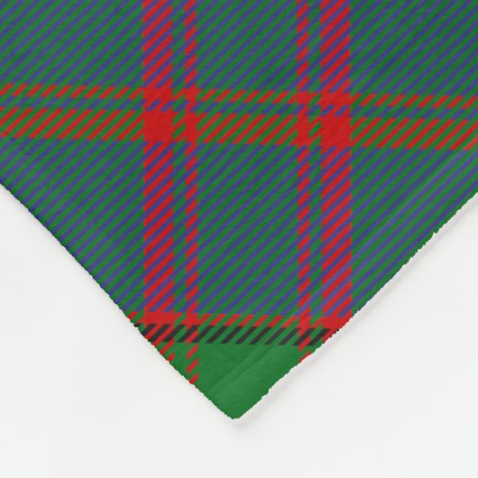 Clan MacDonald Tartan Fleece Blanket (Ecke)