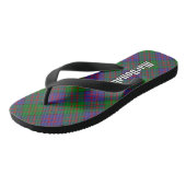 Clan MacDonald Tartan Flip Flops Badesandalen (Schrägansicht)