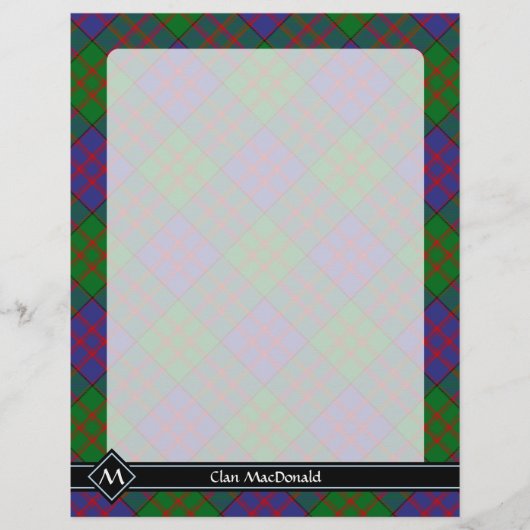 Clan MacDonald Tartan Flyer (Vorne)