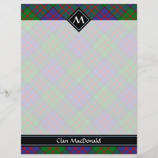 Clan MacDonald Tartan Flyer (Hinten)