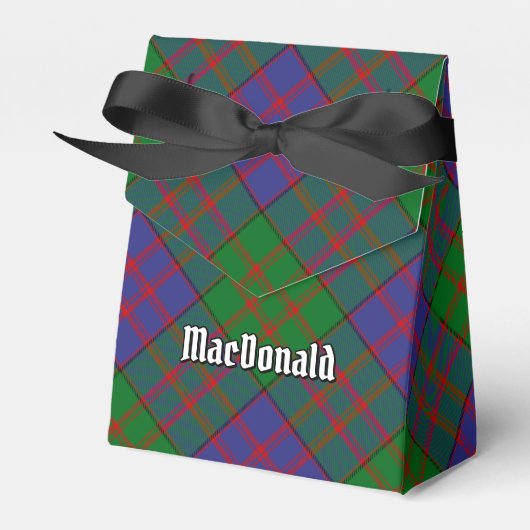 Clan MacDonald Tartan Gevor Box Geschenkschachtel (Vorderseite)