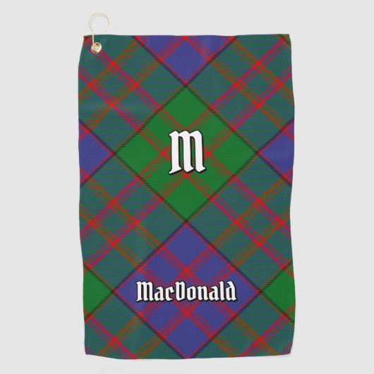 Clan MacDonald Tartan Golf Towel Golfhandtuch (Vorderseite)