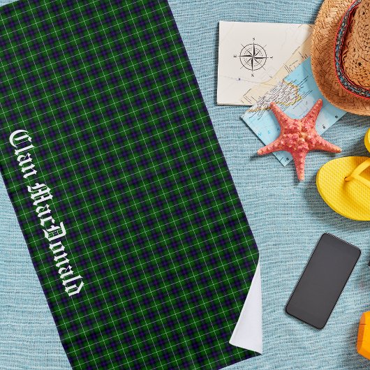 Clan MacDonald Tartan Kariert Strandtuch