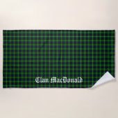 Clan MacDonald Tartan Kariert Strandtuch (Vorderseite)