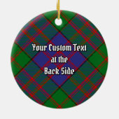 Clan MacDonald Tartan Keramik Ornament (Hinten)