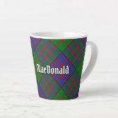 Clan MacDonald Tartan Latte Tasse (Rechte Ecke)