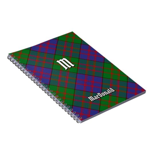 Clan MacDonald Tartan Notebook Notizblock (Rechte Seite)