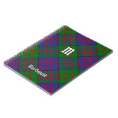 Clan MacDonald Tartan Notebook Notizblock (Linke Seite)