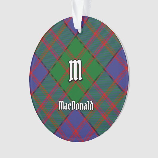 Clan MacDonald Tartan Ornament (Vorderseite)