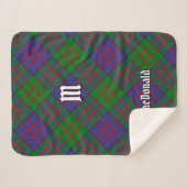 Clan MacDonald Tartan Sherpa Blanket Sherpadecke (Vorderseite (Horizontal))