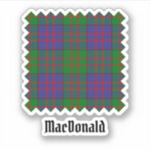 Clan MacDonald Tartan Sticker (Vorderseite)