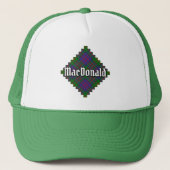 Clan MacDonald Tartan Trucker Hat Truckerkappe (Vorderseite)