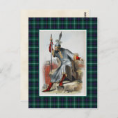 Clan MacDonald Vintag Illustration Tartan Frame Postkarte (Vorne/Hinten)