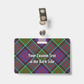 Clan MacDonald von Clanranald Tartan Abzeichen Ausweis (Rückseite mit Clip)