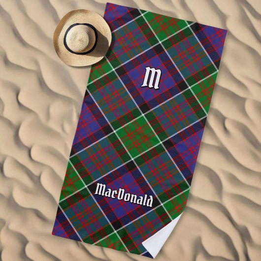 Clan MacDonald von Clanranald Tartan Beach Towel Strandtuch