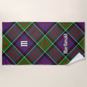 Clan MacDonald von Clanranald Tartan Beach Towel Strandtuch (Vorderseite)