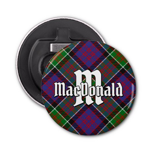 Clan MacDonald von Clanranald Tartan Flaschenöffner (Vorderseite)