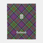 Clan MacDonald von Clanranald Tartan Fleece Blanke (Vorderseite)