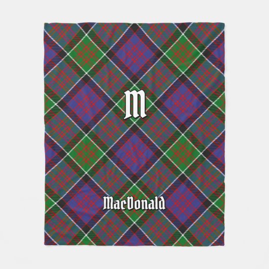 Clan MacDonald von Clanranald Tartan Fleece Blanke (Vorderseite)