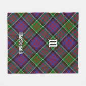 Clan MacDonald von Clanranald Tartan Fleece Blanke (Vorderseite (Horizontal))