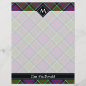 Clan MacDonald von Clanranald Tartan Flyer (Hinten)