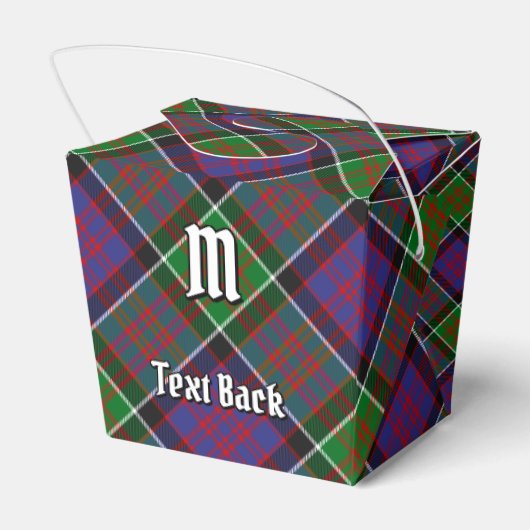 Clan MacDonald von Clanranald Tartan Gefälligkeits Geschenkschachtel (Rückseite)