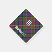 Clan MacDonald von Clanranald Tartan Napkins Serviette (Ecke)