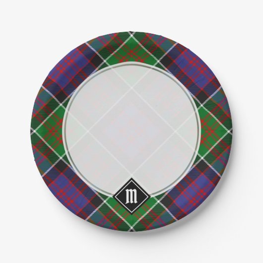 Clan MacDonald von Clanranald Tartan Paper Tellers Pappteller (Vorderseite)