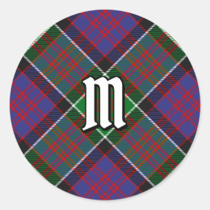 Clan MacDonald von Clanranald Tartan Runder Aufkleber